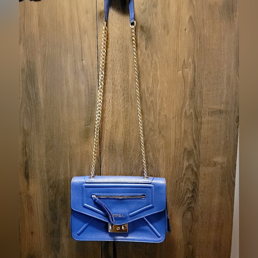 Blue Furla bag